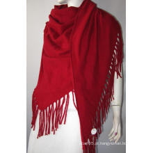 100% Cashmere Xl Triângulo Tassel Shawl